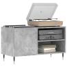 Concrete Grey Record Cabinet - Durable Vinyl Storage 85x38x48 cm