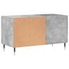 Concrete Grey Record Cabinet - Durable Vinyl Storage 85x38x48 cm