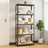 5-Layer Storage Shelf Anthracite Steel&Engineered Wood Colour anthracite Size 75 x 30 x 172 cm Quantity in Package 1 Amount 