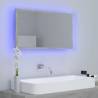 LED Bathroom Mirror Concrete Grey - Stylish & Functional