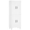 Stylish Highboard White - 69.5x34x180 cm | Hipo Market