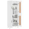 Stylish Highboard White - 69.5x34x180 cm | Hipo Market