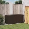 Garden Storage Box Brown 283L Poly Rattan | Durable & Stylish