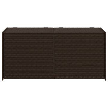 Garden Storage Box Brown 283L Poly Rattan | Durable & Stylish