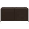 Garden Storage Box Brown 283L Poly Rattan | Durable & Stylish