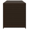 Garden Storage Box Brown 283L Poly Rattan | Durable & Stylish