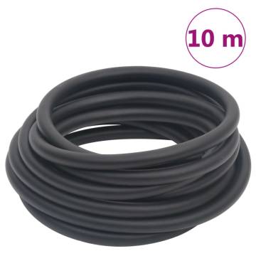 Hybrid Air Hose Black 0.6" 10 m - Durable Rubber & PVC