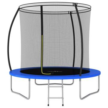 Trampoline Set Round 244x55 cm - Safe & Fun for Kids