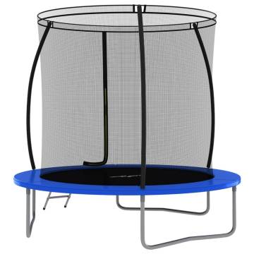 Trampoline Set Round 244x55 cm - Safe & Fun for Kids