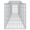 Arched Gabion Baskets - 9 pcs Galvanised Iron Garden Decor