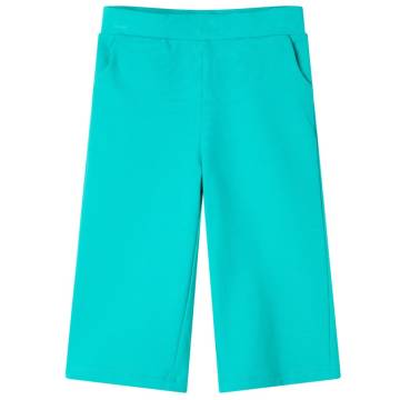 Kids' Wide Leg Pants in Mint - Comfortable & Stylish (Size 104)