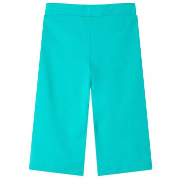 Kids' Wide Leg Pants in Mint - Comfortable & Stylish (Size 104)