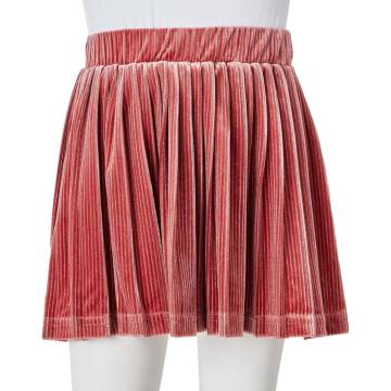 Kids' Pleated Skirt in Medium Pink - Stylish & Comfortable