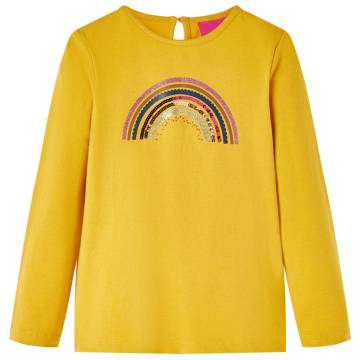 Kids' Ochre Long Sleeve T-shirt 104 | Affordable & Durable Wear