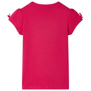 Bright Pink Kids' T-shirt Size 128 | Stylish & Comfy