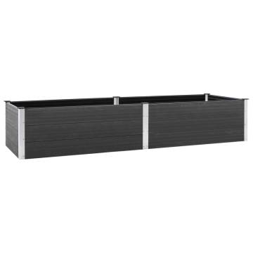 Garden Raised Bed 300x100x54 cm WPC Grey - Durable Planter