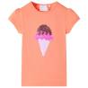 Kids' T-shirt Neon Orange 116 Colour orange Size 116 (5-6y) 