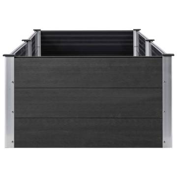 Garden Raised Bed 300x100x54 cm WPC Grey - Durable Planter