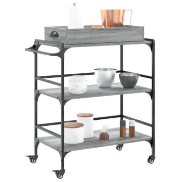 Kitchen Trolley Grey Sonoma - Stylish & Practical Storage