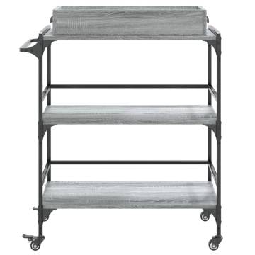 Kitchen Trolley Grey Sonoma - Stylish & Practical Storage