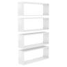 Stylish Wall Cube Shelf Set - High Gloss White, 4 pcs