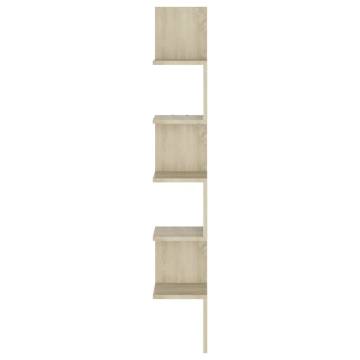 Wall Corner Shelf Sonoma Oak - Stylish & Functional Storage