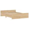 Sonoma Oak Bed Frame with Headboard & Footboard - 140x200 cm