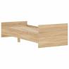 Sonoma Oak Bed Frame 75x190 cm | Durable Engineered Wood