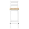 Bar Chairs 2 pcs White Solid Wood Pine | Stylish & Comfortable