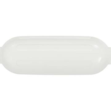 Boat Fender Set - 4 White PVC Fenders (41x11.5 cm)