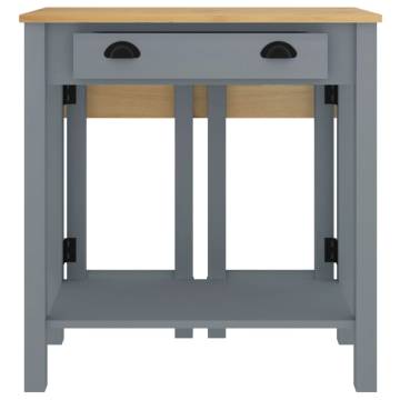 3 Piece Grey Bar Set - Solid Pine Wood for Comfort & Style