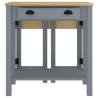 3 Piece Grey Bar Set - Solid Pine Wood for Comfort & Style