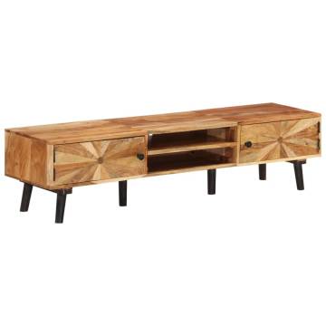 TV Cabinet 145x35x35 cm - Solid Acacia Wood | HiPoMarket