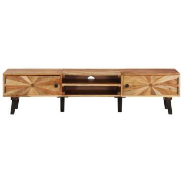 TV Cabinet 145x35x35 cm - Solid Acacia Wood | HiPoMarket