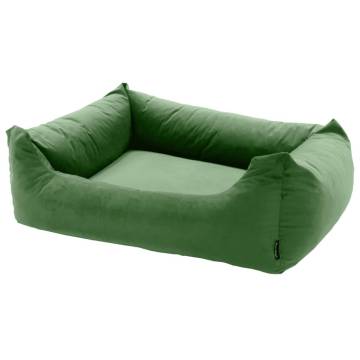 Madison Velvet Dog Bed 100x80x25 cm - Green | Hipomarket