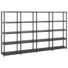 Storage Shelf 5-Tier Black 284x38x170 cm Plastic Size 284 x 38 x 170 cm Quantity in Package 1 Amount 