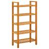 Shoe Rack with 5 Shelves 50x27x100 cm Solid Oak Wood Quantity in Package 1 Height 100 cm Width 50 cm Number of 