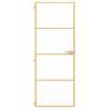 Interior Door Slim Golden 76x201.5 cm - Tempered Glass & Aluminium