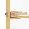 Interior Door Slim Golden 76x201.5 cm - Tempered Glass & Aluminium