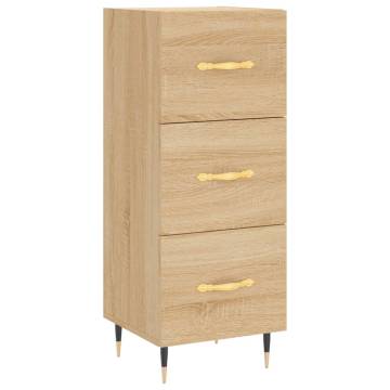 Stylish Highboard Sonoma Oak - 34.5x34x180 cm | HipoMarket