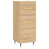 Stylish Highboard Sonoma Oak - 34.5x34x180 cm | HipoMarket