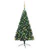 Artificial Half Pre-lit Christmas Tree with Ball Set - 240 cm