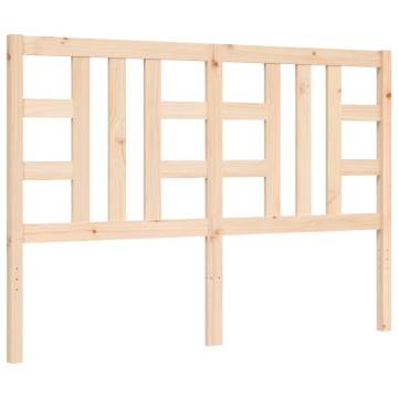 Solid Wood Bed Frame with Headboard | 160x200 cm