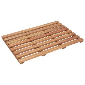 Stylish Solid Acacia Wood Bath Mats - 2 pcs - 56x37 cm