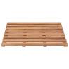 Stylish Solid Acacia Wood Bath Mats - 2 pcs - 56x37 cm