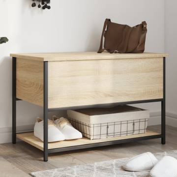 Storage Bench Sonoma Oak - Stylish & Functional | Hipomarket