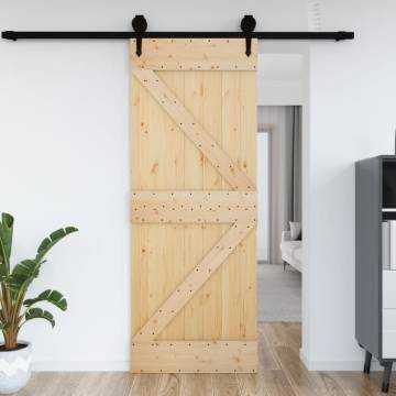 NARVIK Solid Pine Door 85x210 cm | Stylish & Secure Entry