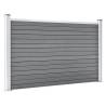 Garden Fence WPC 699x106 cm Grey - Durable & Stylish