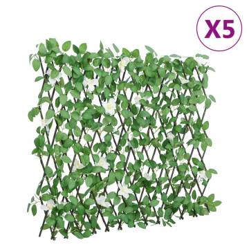 Artificial Ivy Trellis Expandable Green - 5 pcs 186x30 cm