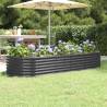 Garden Raised Bed Powder-coated Steel 224x80x36 cm Anthracite Colour anthracite Size 224 x 80 x 36 cm Quantity in Package 1 